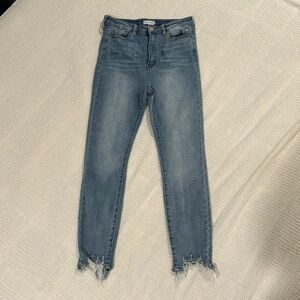 High waste skinny jeans
